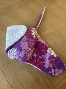 doudou Raie Manta endroit coton et envers minky