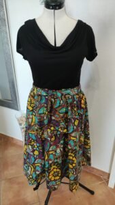 jupe tissu WAX