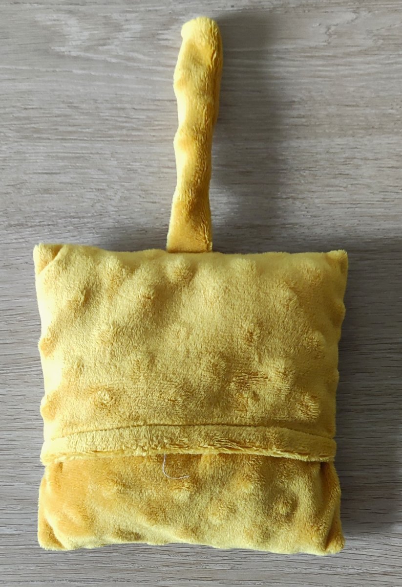 Dos en tissu minky tout doux de la housse de bouillotte enfant