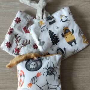 Bouillottes sèches enfant – collections saisonnières Halloween et Noël